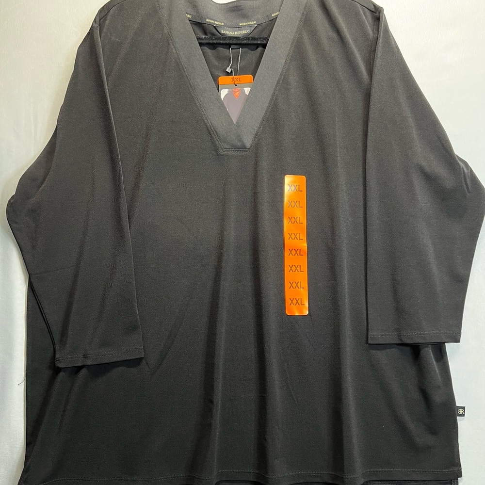 Banana Republic Black Tunic Top Relaxed Fit